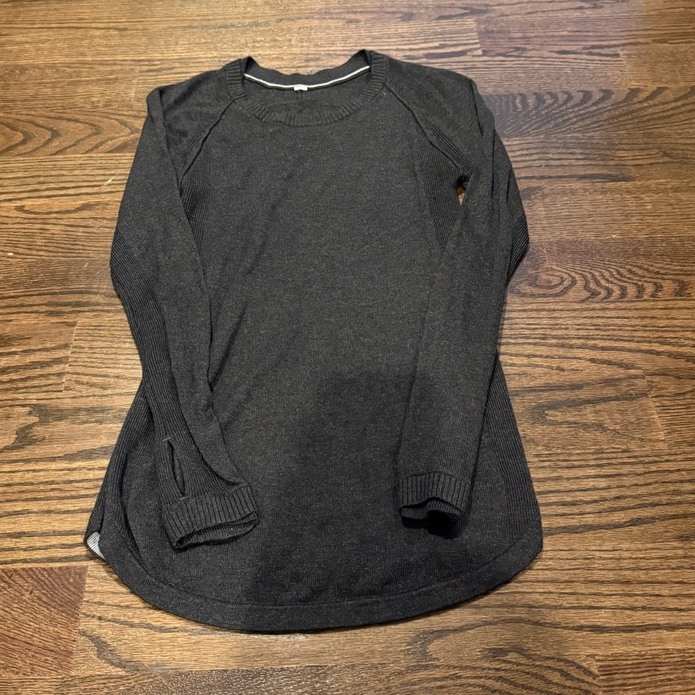 lululemon athletica Gray Crew Neck Sweater